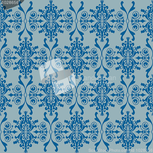 Image of Seamless wallpaper of classic floral pattern 