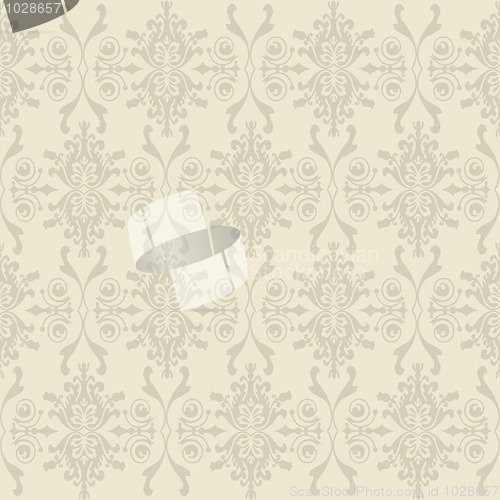Image of Seamless wallpaper of classic floral pattern 