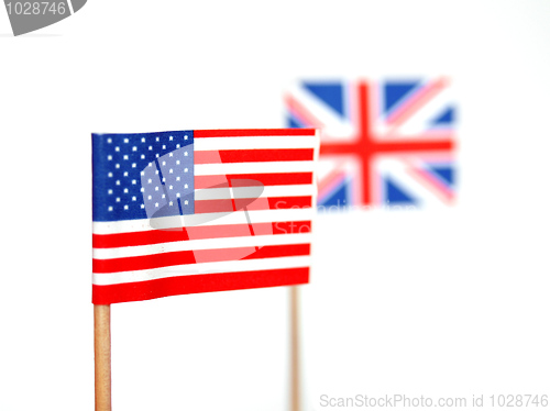 Image of British and American flags