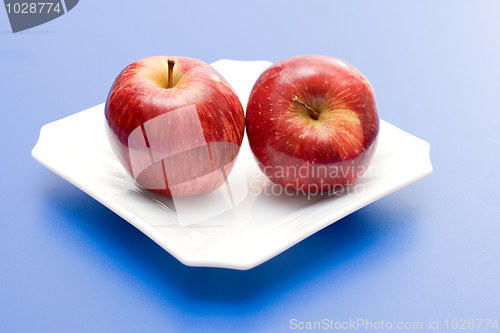 Image of Apples in white plate