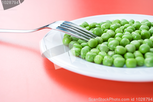Image of Green peas in plate