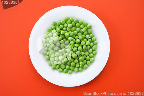 Image of Green peas in plate