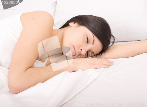 Image of sleeping woman