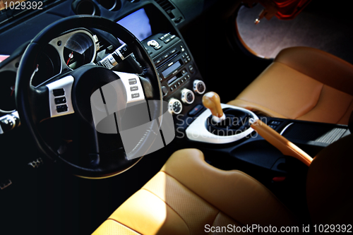 Image of Modern sport car interior