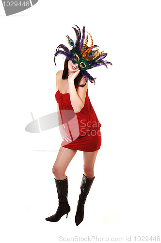 Image of Girl with mask.