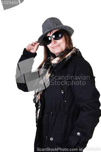 Image of Girl in winter coat.