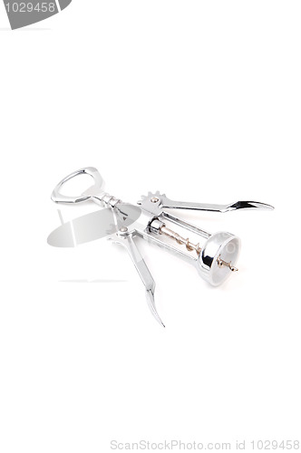 Image of A shiny corkscrew.