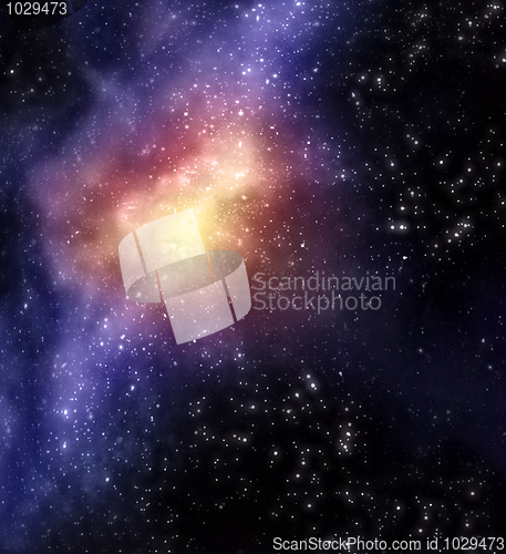 Image of starry background of deep outer space