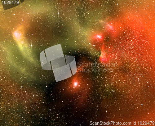 Image of starry background of deep outer space