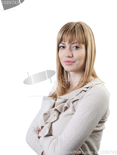 Image of Young attractive business woman