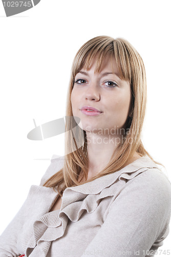 Image of Young attractive business woman