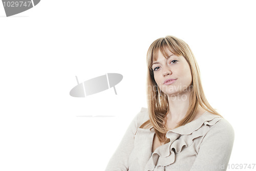 Image of Young attractive business woman