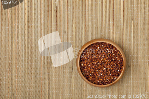 Image of bowl of red quinoa grain