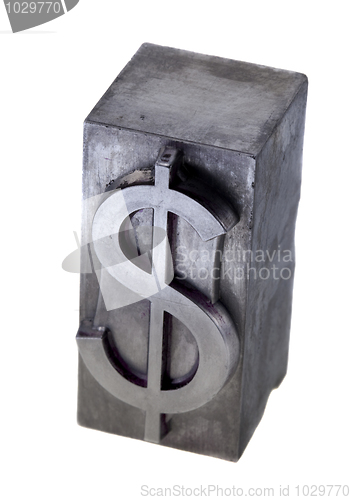 Image of metal dollar symbol