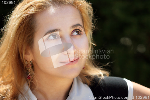 Image of Smiling blond girl