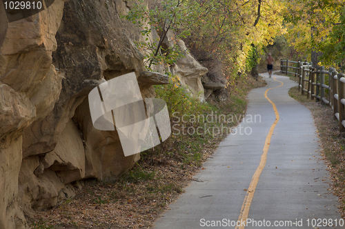 Image of bike and walking trail