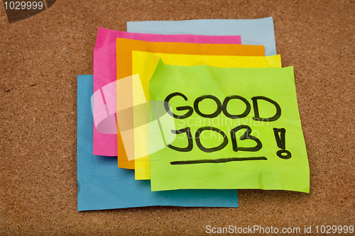 Image of good job - compliment