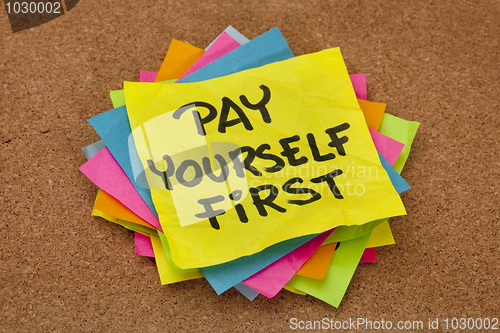 Image of pay yourself first - reminder