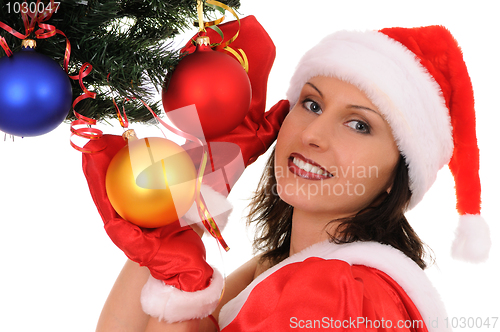 Image of woman  santa