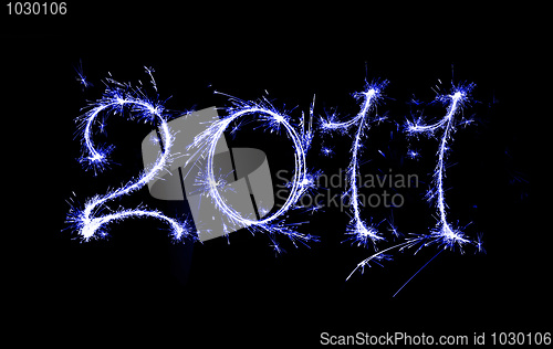 Image of 2011 blue writing 