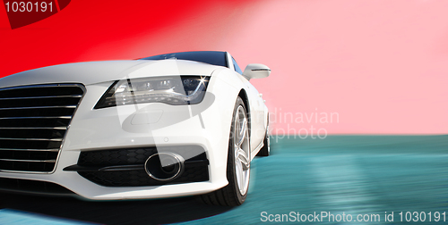 Image of White Sports Car