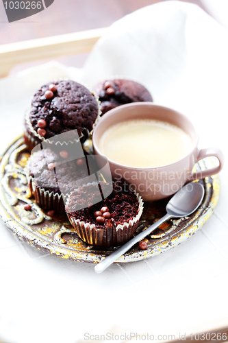 Image of chocolate muffins