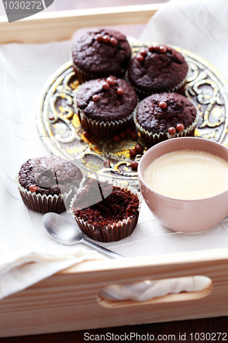 Image of chocolate muffins