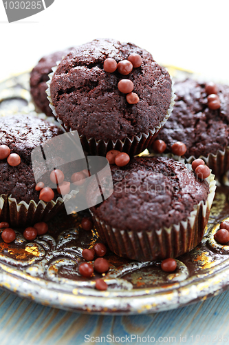 Image of chocolate muffins