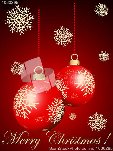 Image of Cristmas red balls