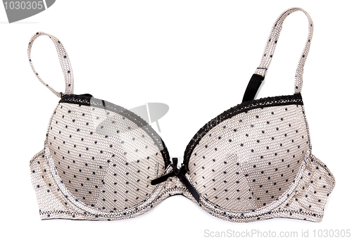 Image of Brown bra with silvery briliance