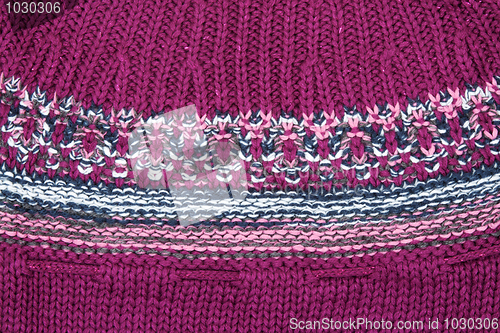 Image of Background from knitted violet fabrics