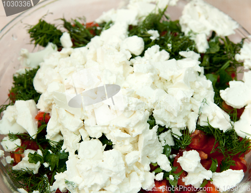 Image of Fresh salad with cheese