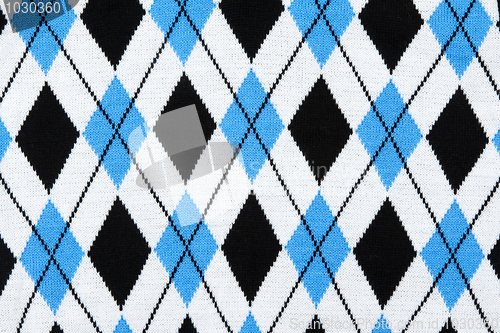 Image of Background from knitted plaid fabrics