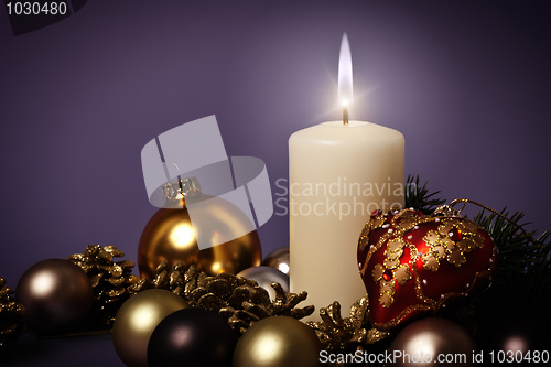 Image of purple christmas
