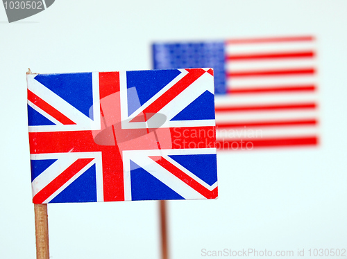 Image of British and American flags