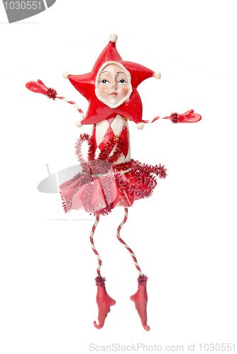 Image of Red Christmas doll decoration
