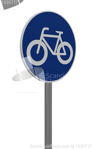 Image of roadsign bicycle