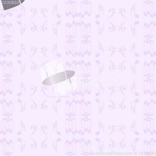 Image of Seamless wallpaper of music notes