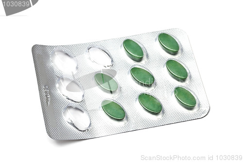 Image of green pills