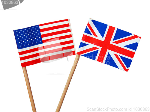 Image of British and American flags