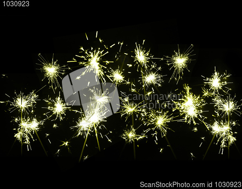 Image of shiny sparklers