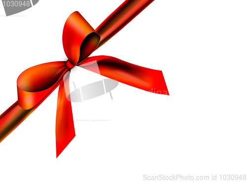 Image of Beautiful, red ribbon
