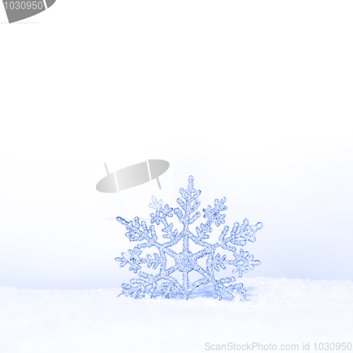 Image of beautiful snowflake