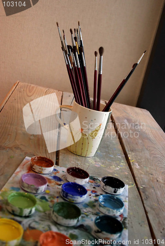 Image of Artist supplies