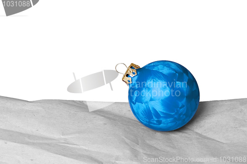 Image of blue christmas ball