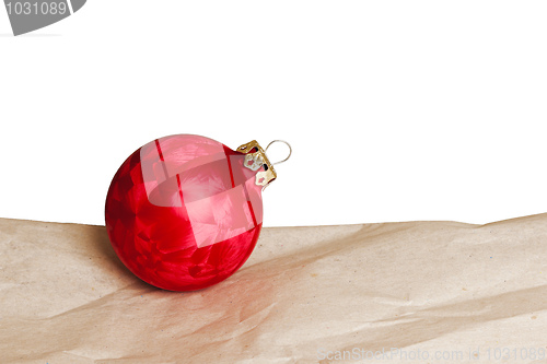 Image of red christmas ball