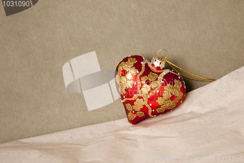 Image of red christmas heart