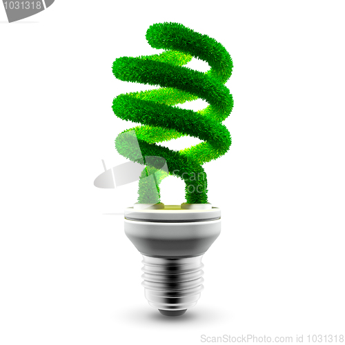 Image of Green energy-saving lamp