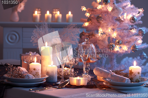 Image of Place setting for Christmas