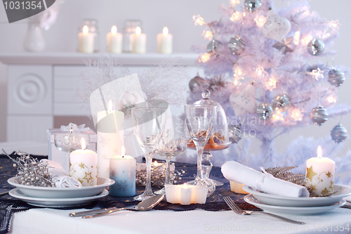 Image of Place setting for Christmas